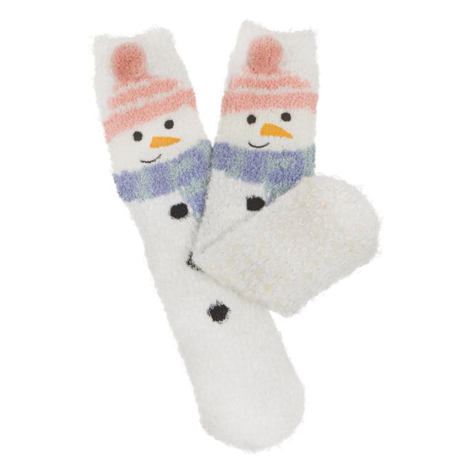 totes toasties® Ladies Novelty Super Soft Slipper Socks Snowman Extra Image 2